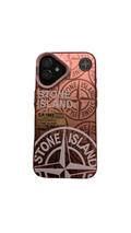 Coque iPhone 16 Stone Islande rouge
