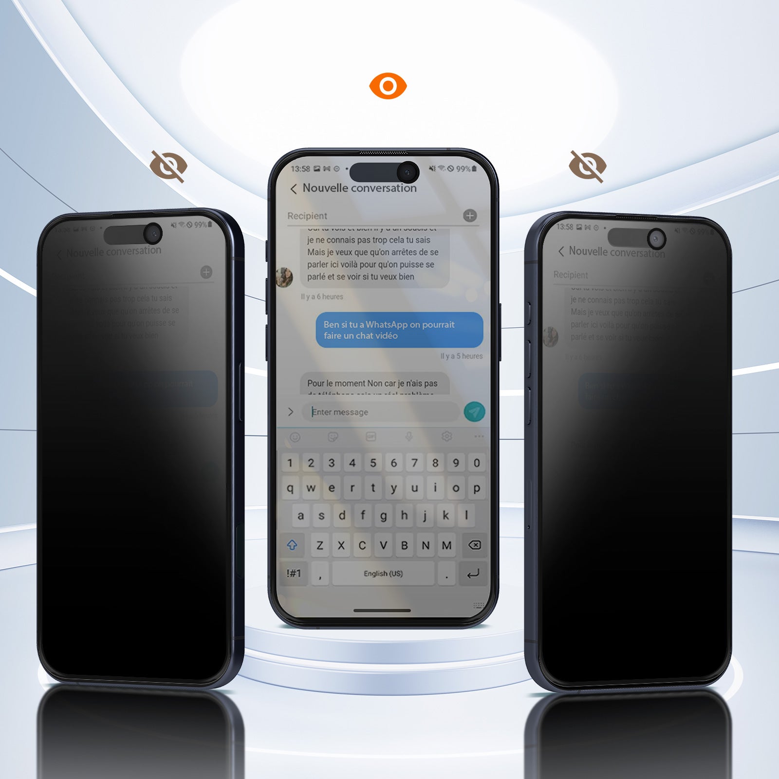 Écran de protection anti-espion IPhone 16