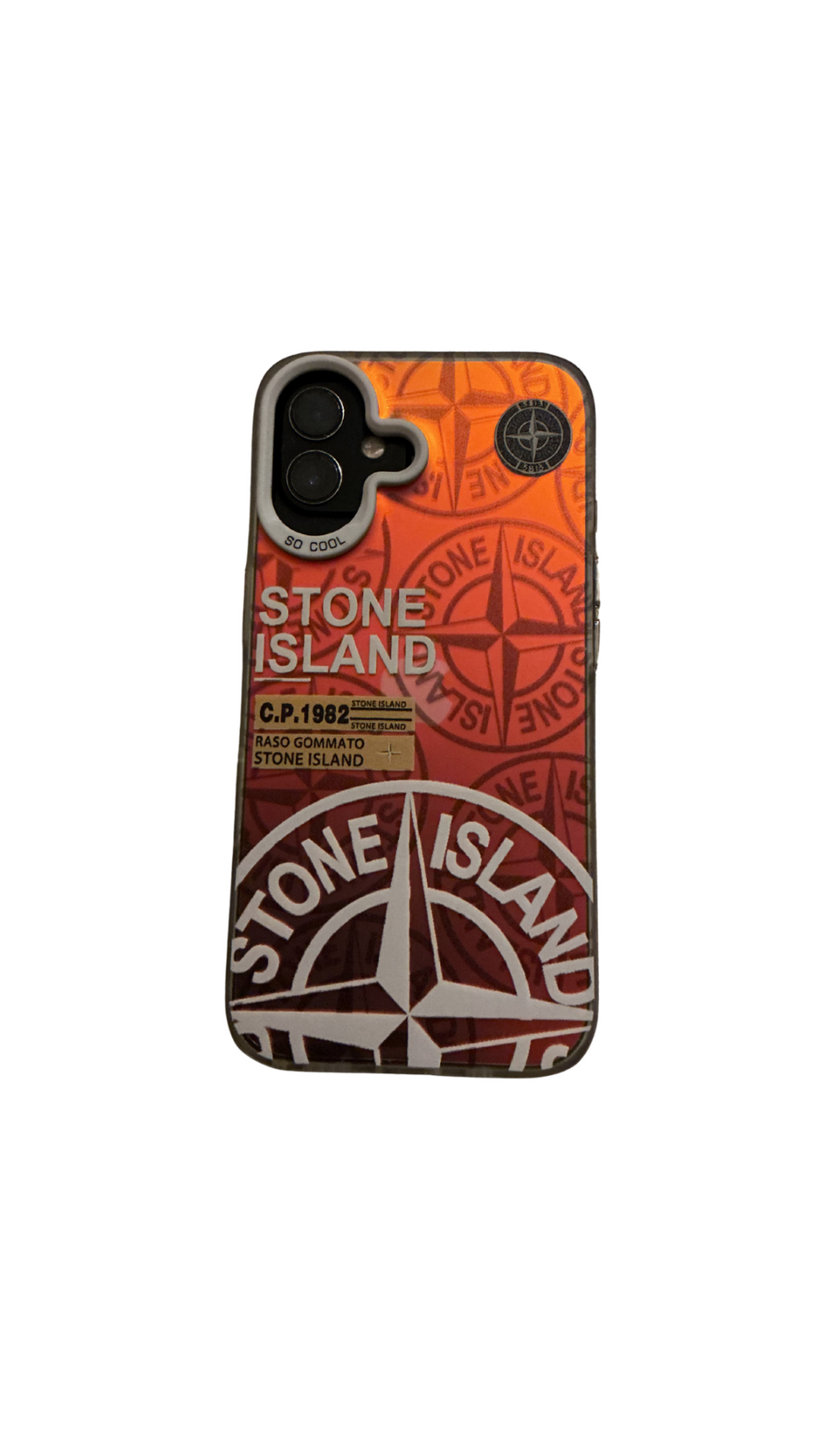 Coque iPhone 16 Stone Island effet caméléon